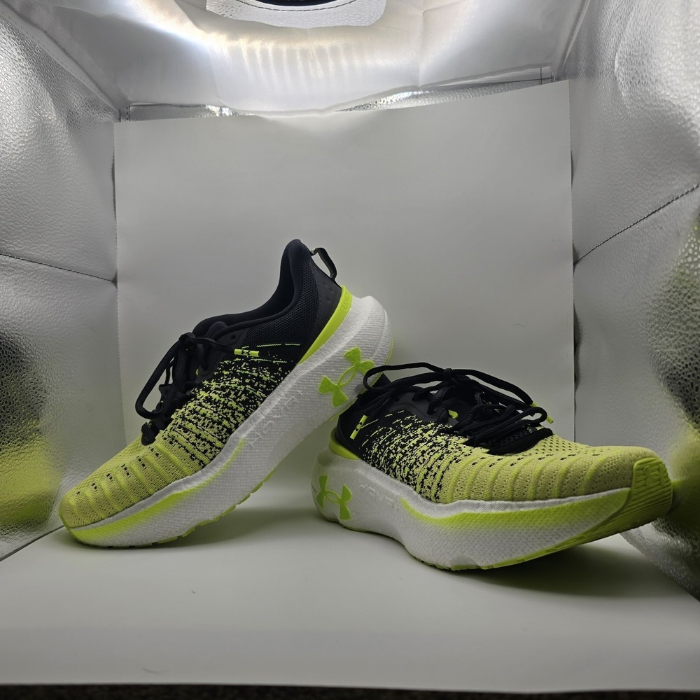 Under Armour Shoes Womens Size 9 Hovr Infinite Elite Black Sonic Yellow Running